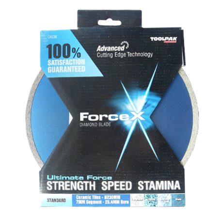 Diamond Tile Blade 230mm x 25.4mm 7mm Rim Force X